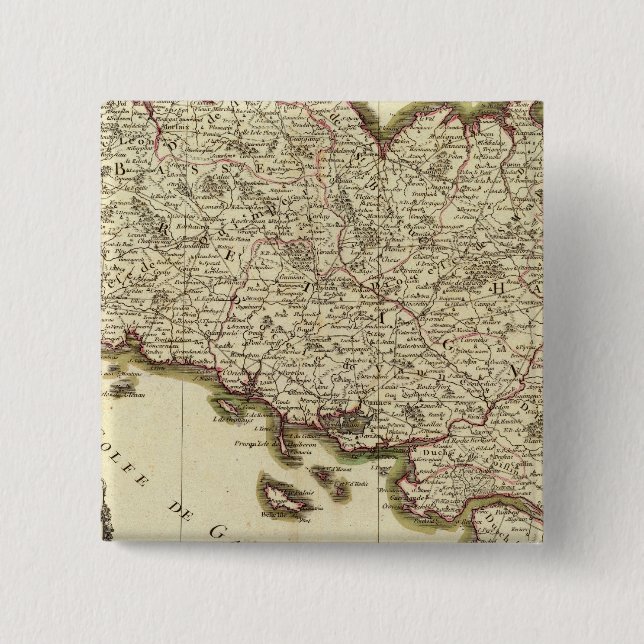 France 8 2 inch square button (Front)