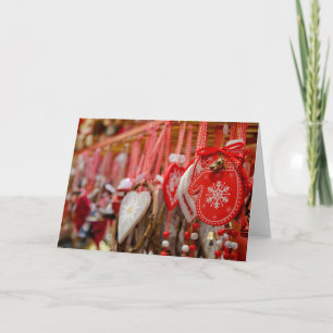 France, Alsace, Colmar. Christmas Market Holiday Card