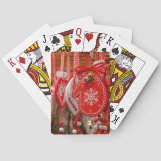 France, Alsace, Colmar. Christmas Market Playing Cards