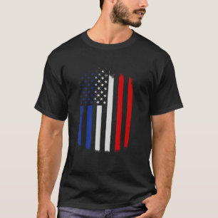 France and America Flag French American Flag T-Shirt