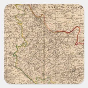 France and Belgium Square Sticker