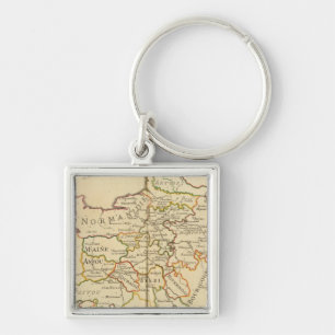 France and Boundaries Keychain