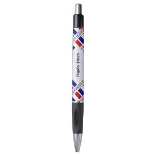 France and French Flag Tiled Personalized  Pen