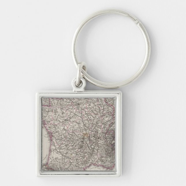 France and Switzerland Keychain (Front)
