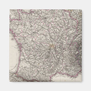 France and Switzerland Magnet
