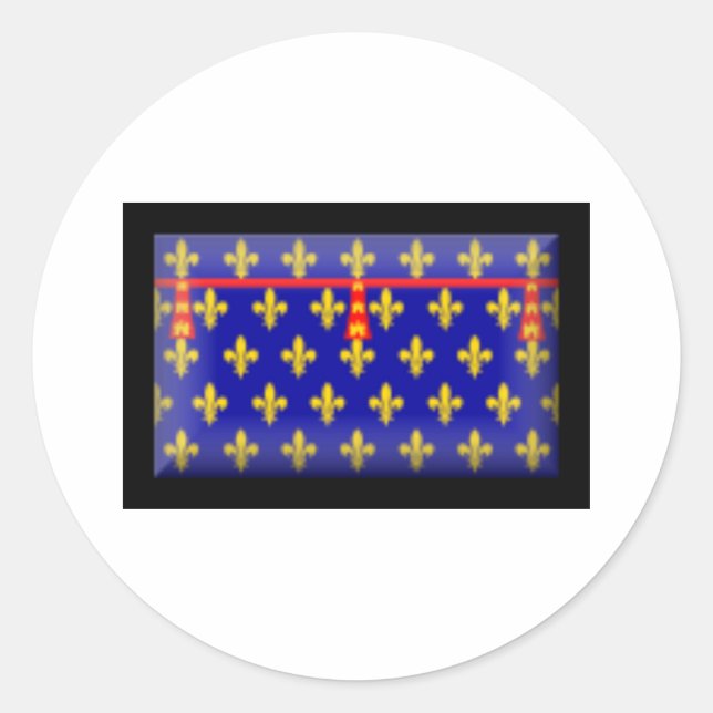 France-Artois Flag Classic Round Sticker (Front)