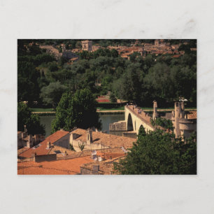 France, Avignon, Provence. Pont St, Benezet. Postcard
