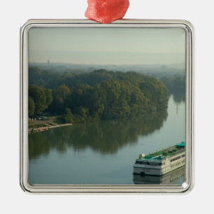 France, Avignon, Provence, Van Gogh riverboat Metal Ornament