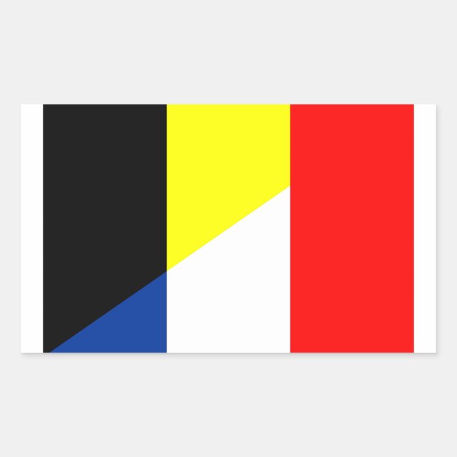 france belgium flag country symbol flag sticker (Front)