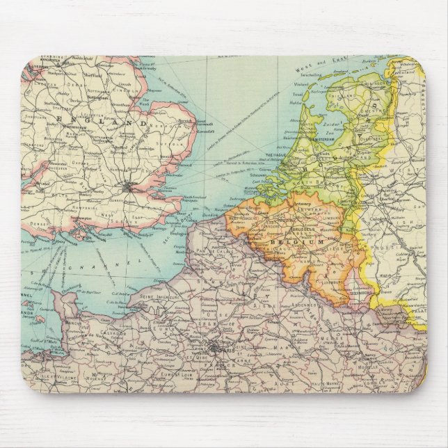 France, Belgium & Holland political Mouse Pad (Front)