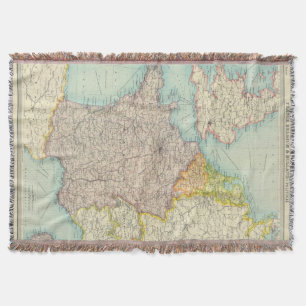 France, Belgium & Holland political Throw Blanket