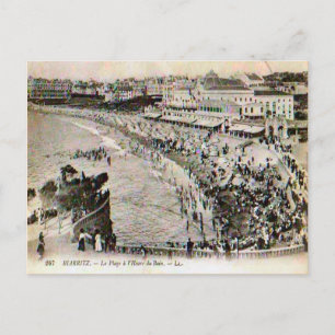 France, Biarritz, La plage Postcard