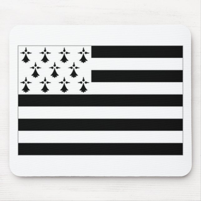 France Brittany Flag Mouse Pad (Front)