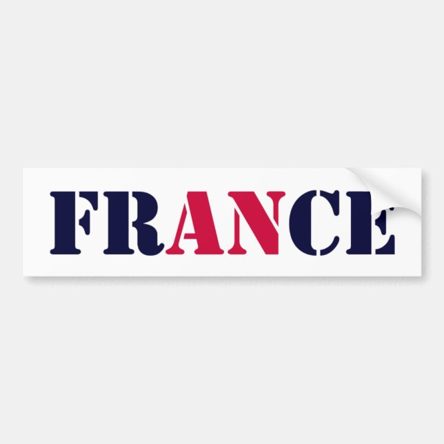 FRANCE BUMPER STICKER (Front)