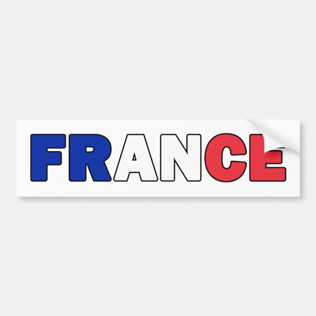 France bumper sticker (Front)