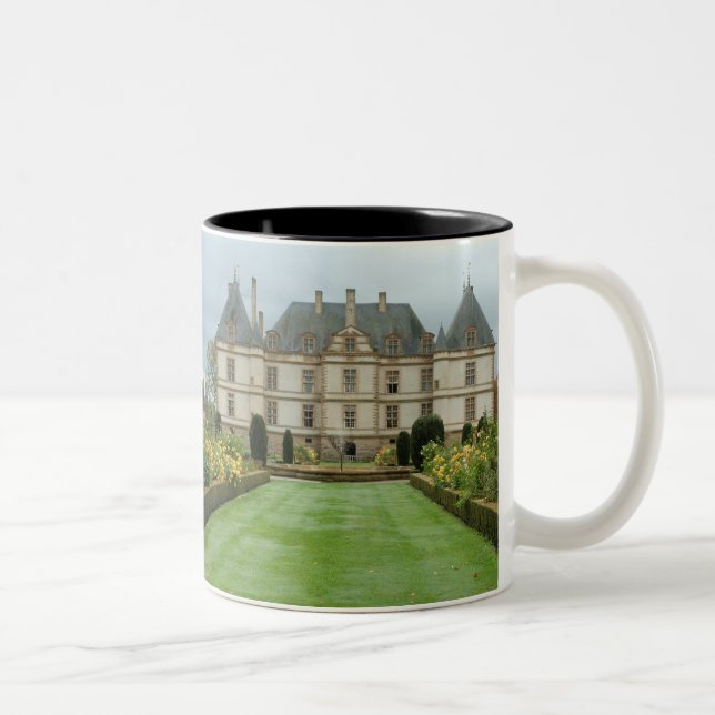 France, Burgundy, Cormatin, Chateau de Cormatin, Two-Tone Coffee Mug (Right)