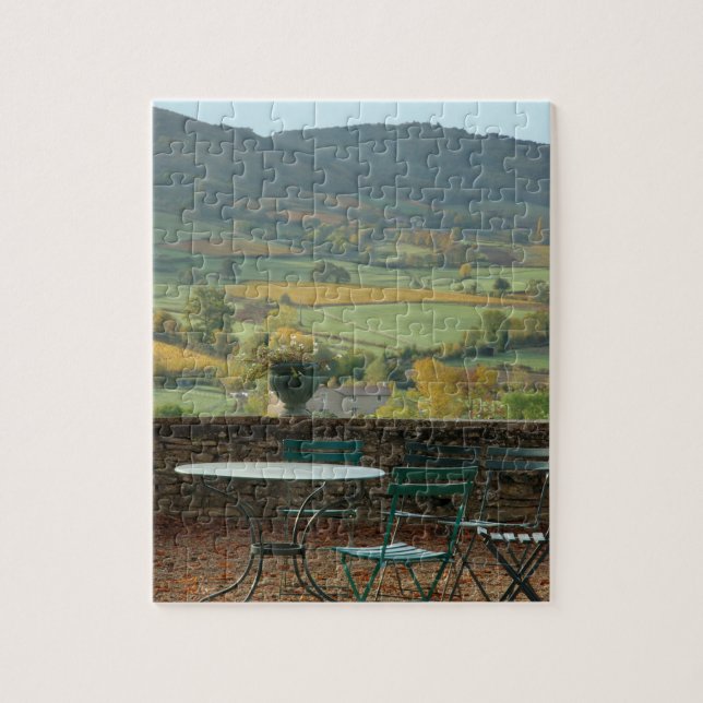 France, Burgundy, Maconnais region, Chateau de Jigsaw Puzzle (Vertical)