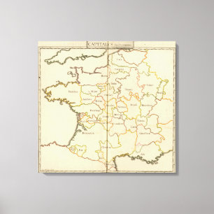 France  Capitals Canvas Print