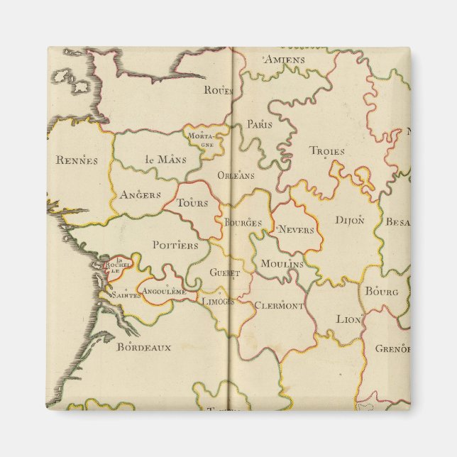 France  Capitals Magnet (Front)