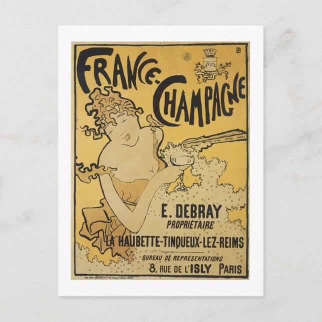 France-Champagne Postcard (Front)