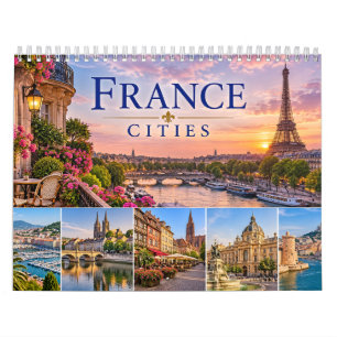 France Cities Scenic Travel Calendar