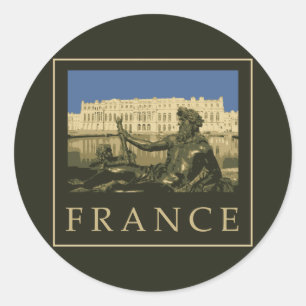 France Classic Round Sticker