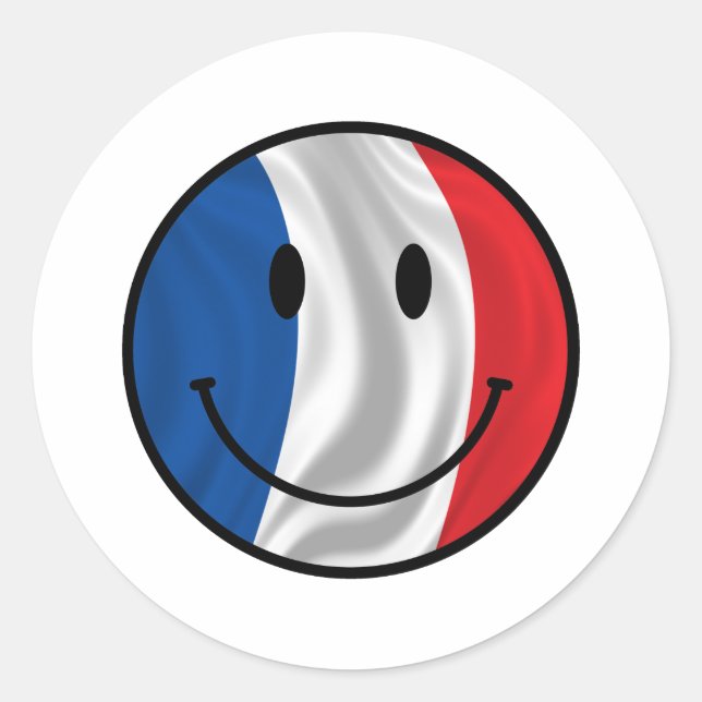 France Classic Round Sticker (Front)