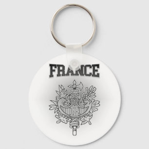 France Coat of Arms Keychain