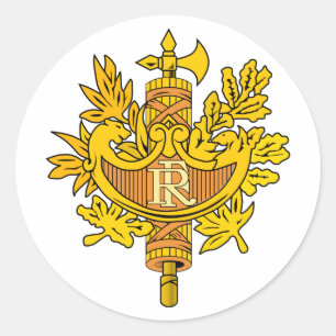 France Coat of Arms Sticker