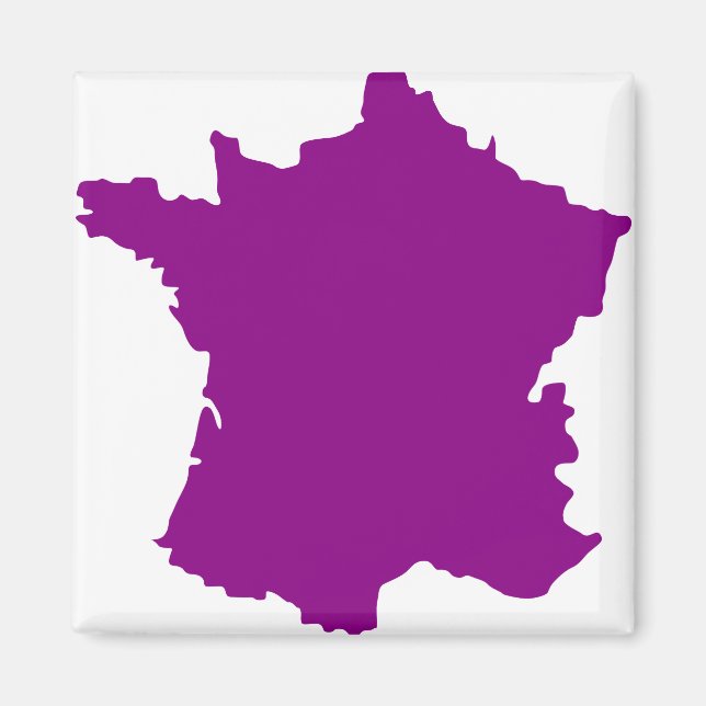 France Country Europe Map Magnet (Front)