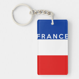 france country flag symbol name text keychain
