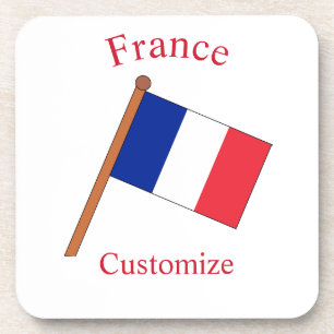 France Country Flag Thunder_Cove Coaster