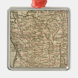 France, departemens metal ornament