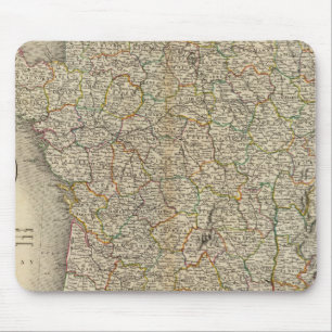 France Department Boundaries Mouse Pad