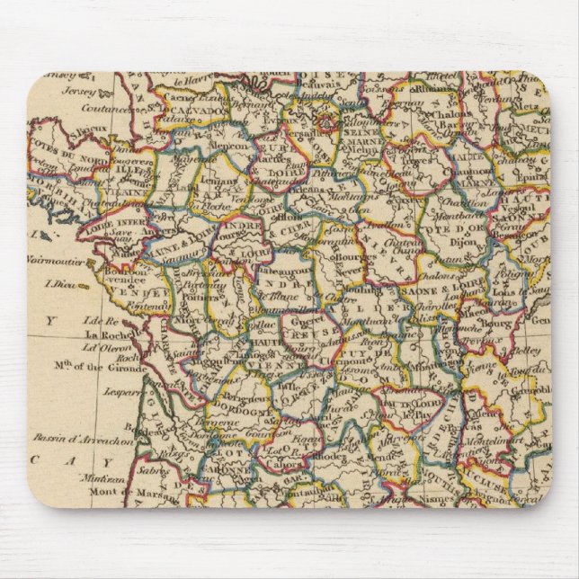 France, Departments Mouse Pad (Front)