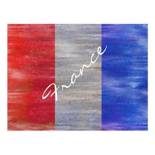 France distressed French flag Postcard