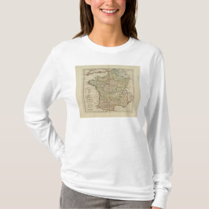 France Divided into Circles and Departments 2 T-Shirt