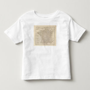 France Divided into Circles and Departments Toddler T-shirt
