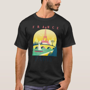 France Eiffel Tower Parisian City French Landmark T-Shirt