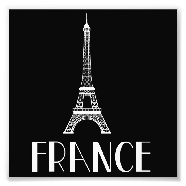France Eiffel Tower Photo Print (Front)