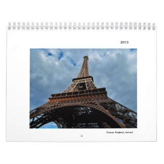 France, England, Ireland Calendar