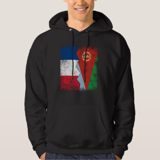 France Eritrea Flags Half Eritrean French Roots Vi Hoodie
