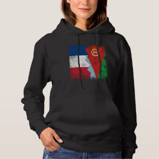 France Eritrea Flags Half Eritrean French Roots Vi Hoodie