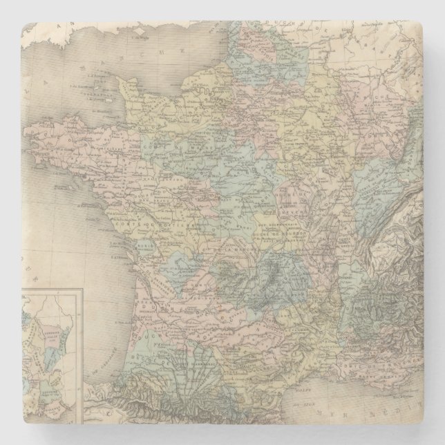 France Feodale Stone Coaster (Front)