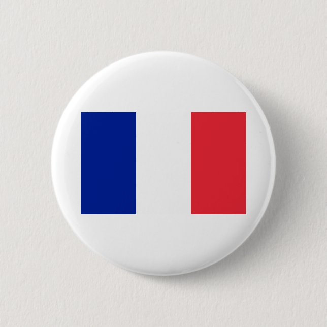 France Flag 2 Inch Round Button (Front)