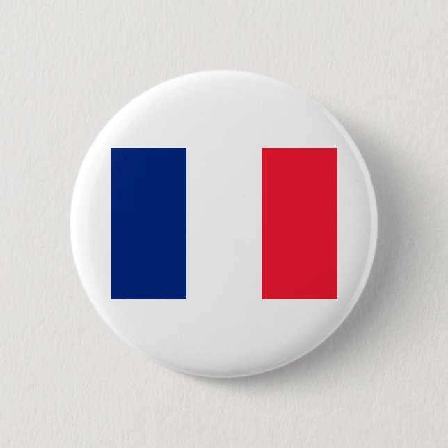 France Flag 2 Inch Round Button (Front)