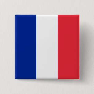 France Flag 2 Inch Square Button