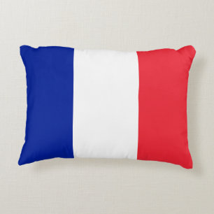 France Flag Accent Pillow