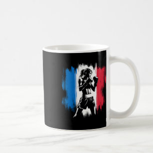 France Flag Boxer - Female Kickboxing Coffee Mug
