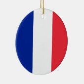 France Flag Ceramic Ornament (Right)